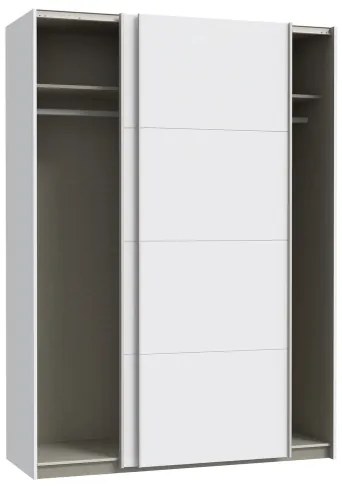 Šatníková skriňa KARO 150x210 cm biela