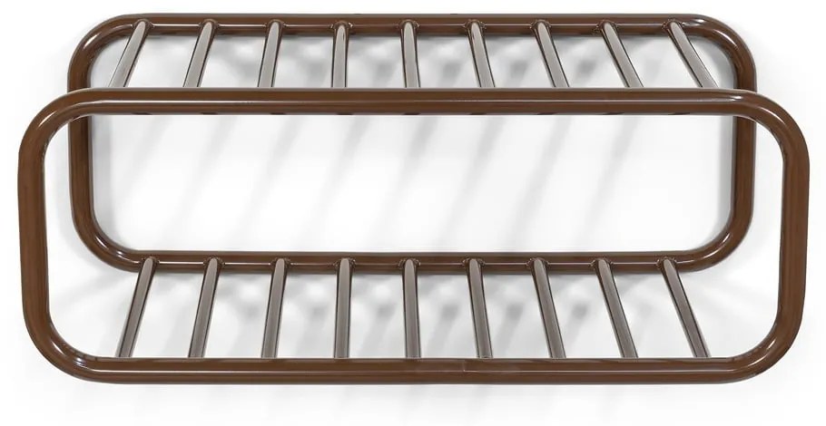 Tmavohnedý kovový závesný vešiak na topánky Retro – Spinder Design