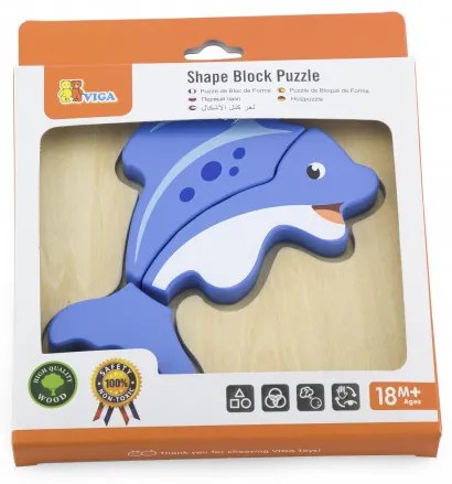 Prvé detské puzzle Viga 59934 rybka
