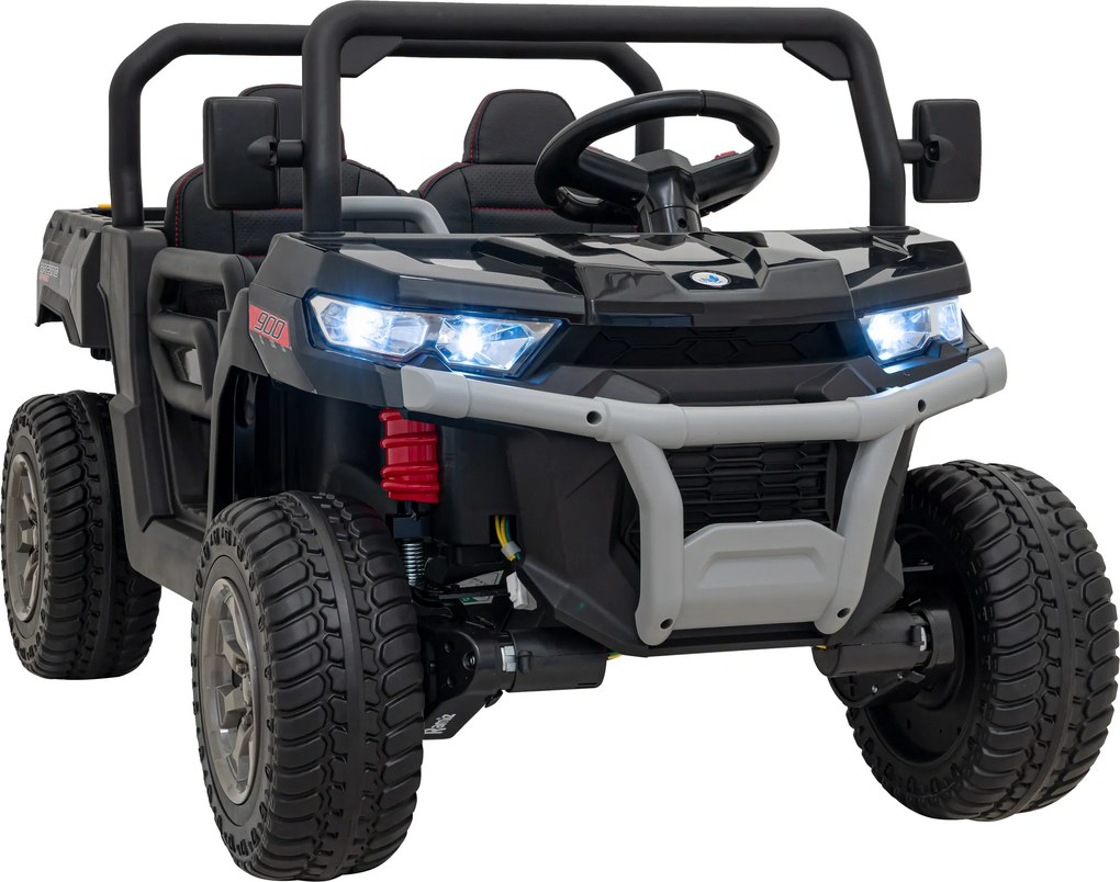Ramiz Detské auto Pick-Up Speed 900 Čierna + pohon 4x4 + pohyblivá pumpa