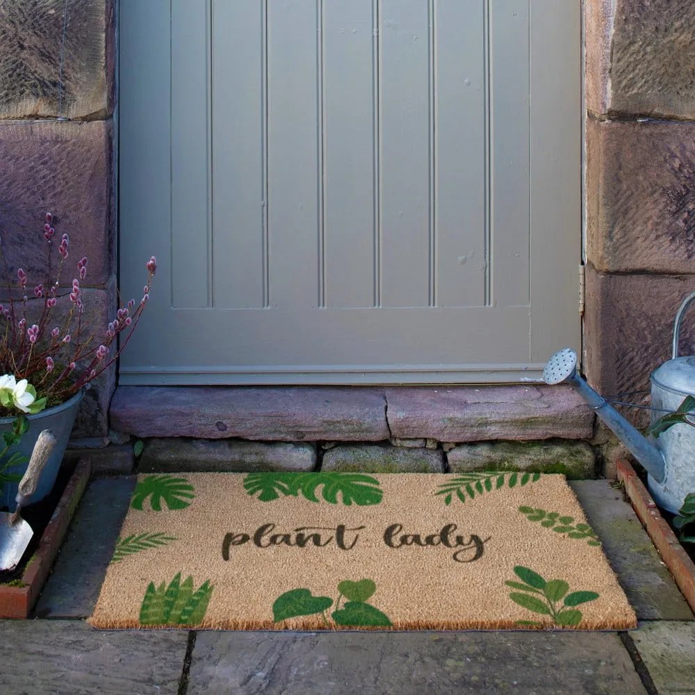 Rohožka z kokosového vlákna 40x60 cm Plant Lady – Artsy Doormats