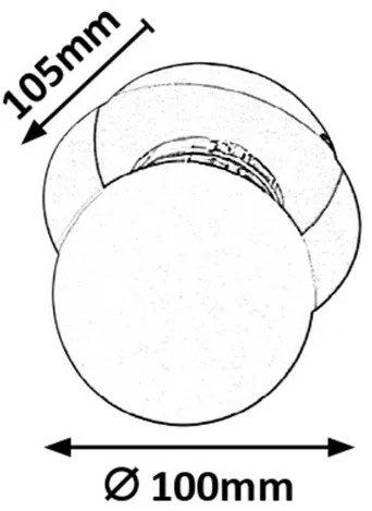 Rabalux Prisadené svietidlo do kúpeľne Becca 1x28W | G9 | IP44 - chróm