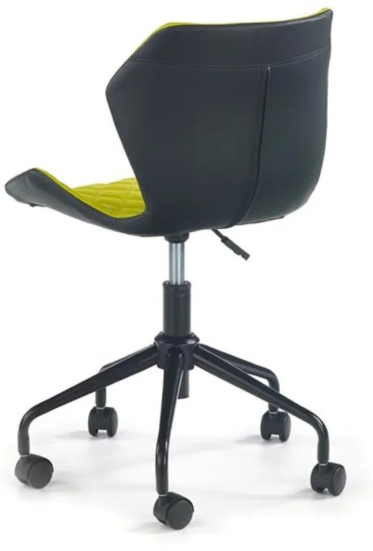 Halmar Detská stolička Matrix, čierna/zelená