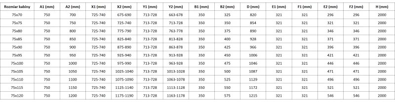 Mexen Mist-F Duo, skladací sprchový kút 75 x 95 cm, číre sklo, zlatý matný profil, 8A6-075L-095P-55-00