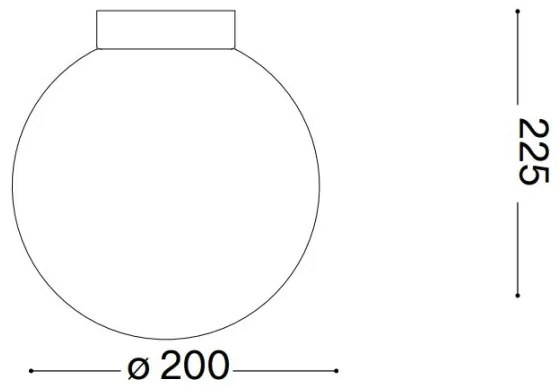 Ideal Lux - Nástenné svietidlo CARTA 1xE27/25W/230V pr. 20 cm biela