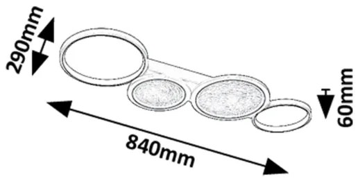 Rabalux 71379 - LED Stm. stropné svietidlo ARANIS LED/40W/230V 3000-6500K + DO