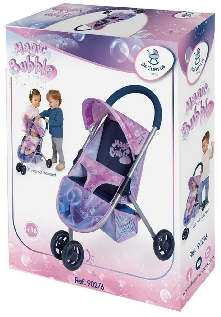Rappa DeCuevas 90276 Športový kočík pre bábikyMagic Bubble 2024 - 55 cm
