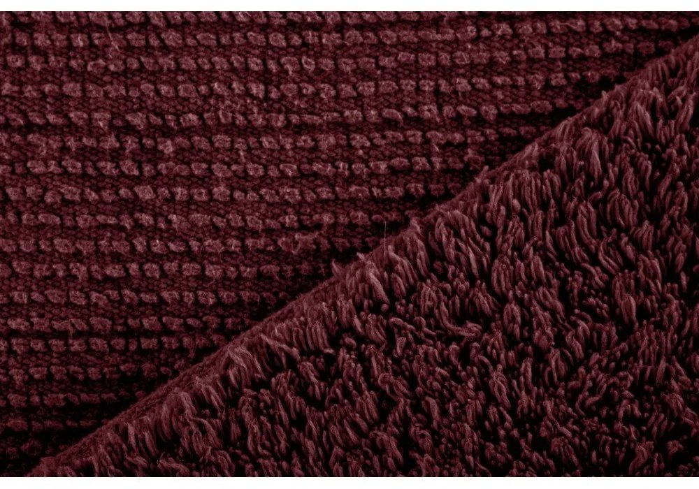 Vínovočervená kúpeľňová predložka 100x60 cm Riva - Tiseco Home Studio