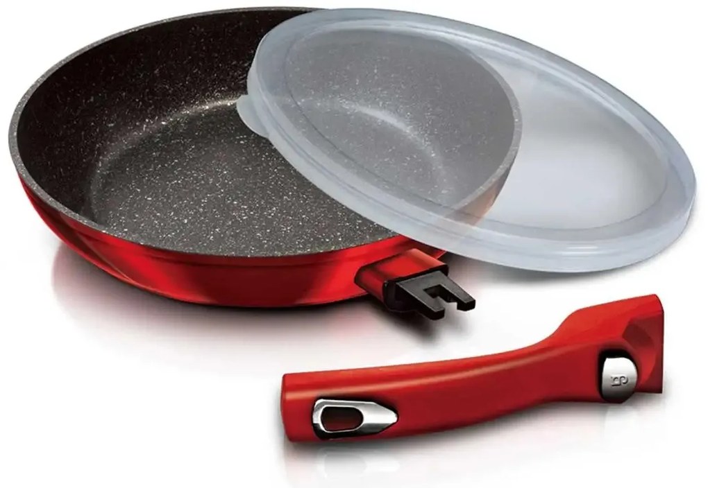 Nepriľnavá sada panvíc 3 ks, Burgundy BerlingerHaus