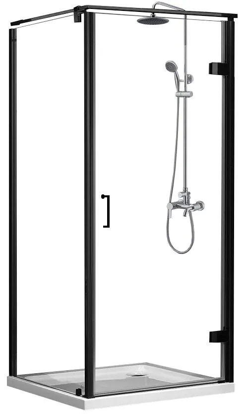 Sprchový kút Maja 80X80X190 čierna profil