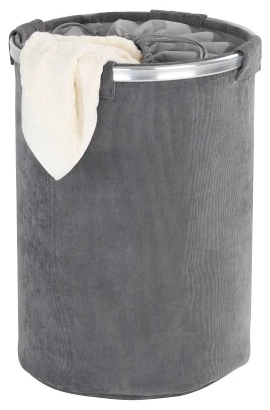 Sivý kôš na bielizeň Wenko Cordoba, 68 l