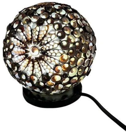 Stolná okrúhla boho lampa Morské mušle