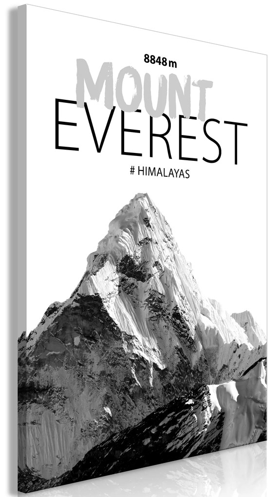 Artgeist Obraz - Mount Everest (1 Part) Vertical Veľkosť: 40x60, Verzia: Na talianskom plátne