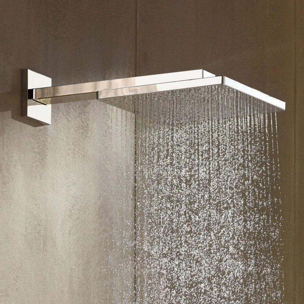 HANSGROHE Raindance E horná sprcha 1jet EcoSmart, 300 x 300 mm, so sprchovým ramenom 390 mm, chróm, 26239000