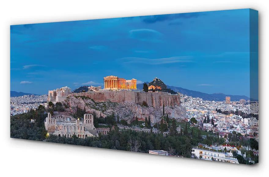 Obraz na plátne Grécko Panorama v Aténach 140x70 cm