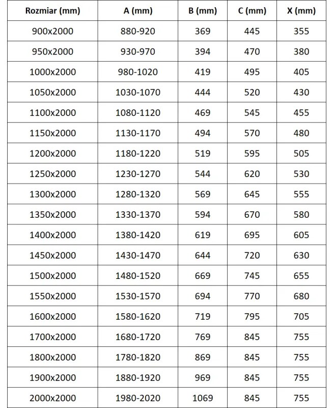 Mexen Exo, posuvné dvere do otvoru 90x200 cm, 6mm číre sklo, čierny profil, 8151-090-000-70-00