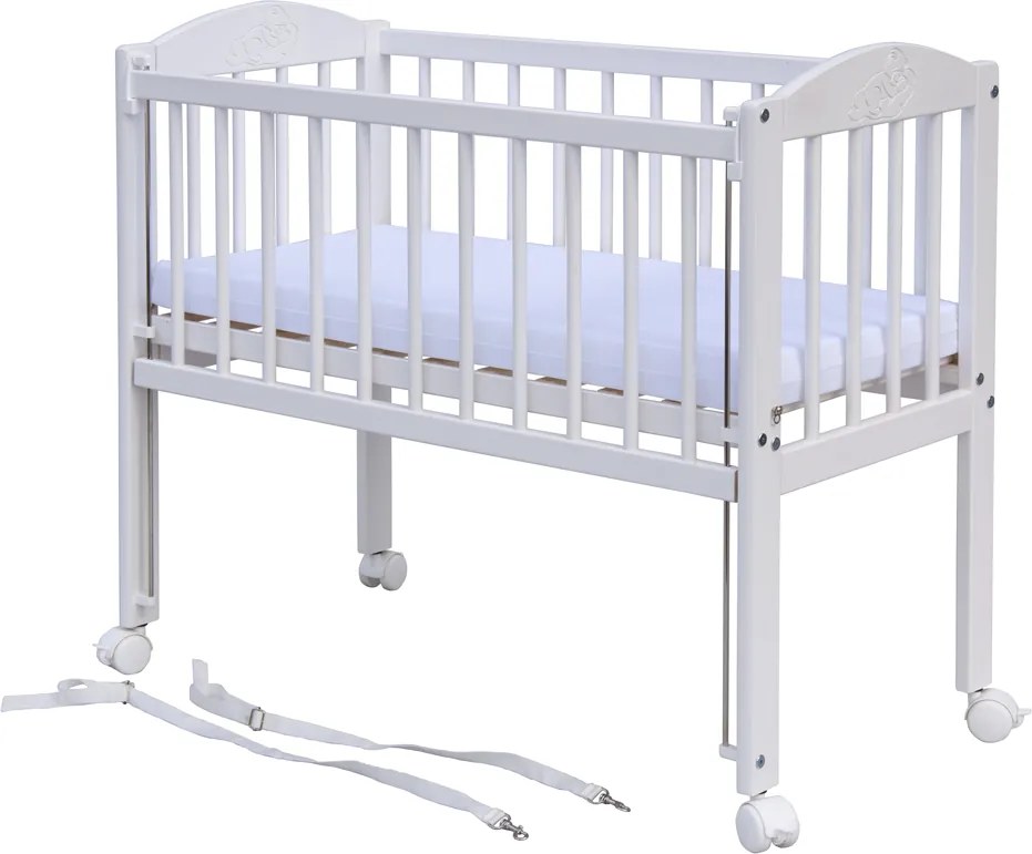 SC Detská postieľka Baby 90x40 biela