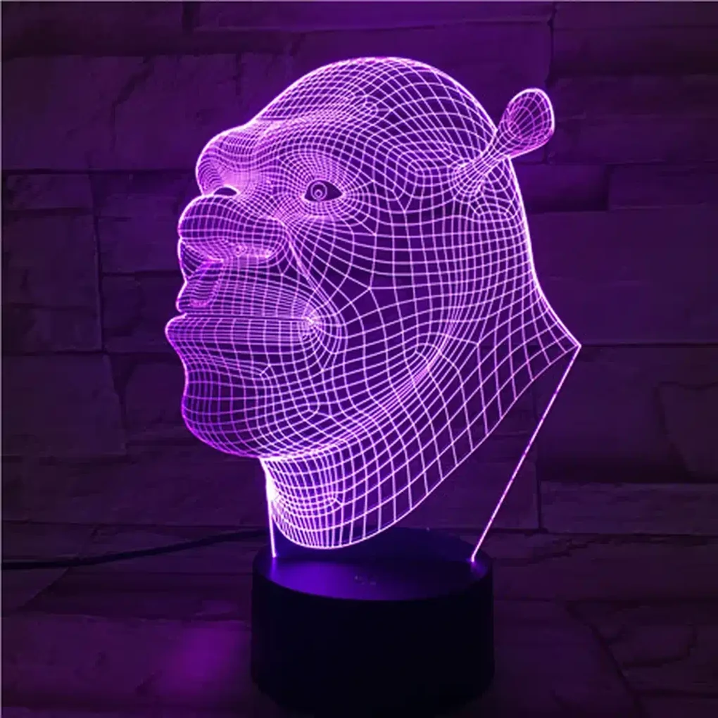 3Dmix 3DL-BSC017 – 3D LED nočná lampa - Shrek