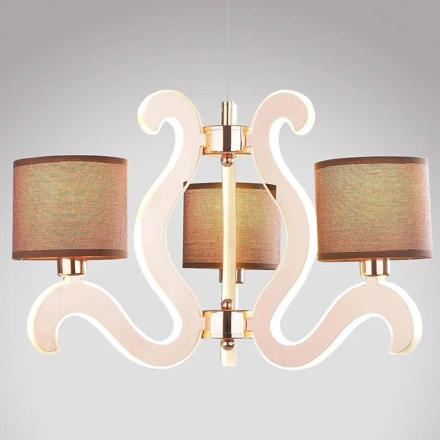 Ambrosia 3 Závesné svietidlo 3x40W E14 + 18,4W LED meď