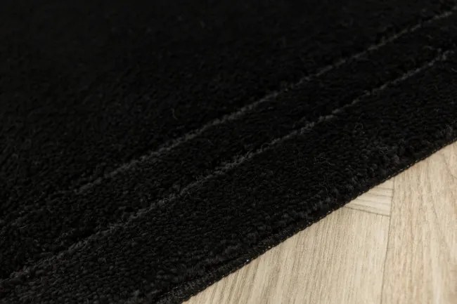 Kúpeľňový koberček Sego čierny, mozaika