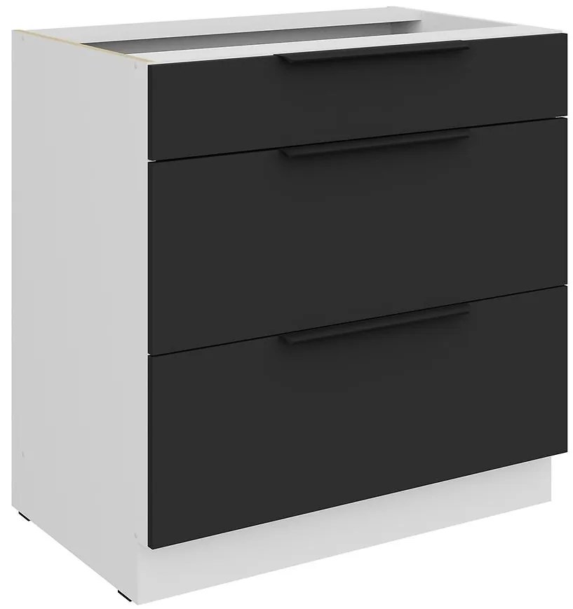 Kuchynská skrinka Aria-Bl/Wh Anti Fingerprint 80d 3s Bb