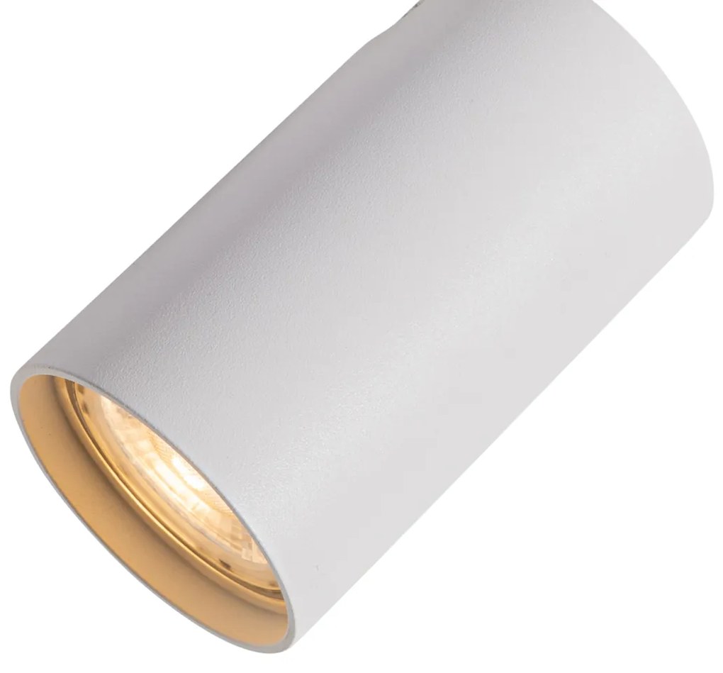 Sada 6 moderných zapustených bodových svetiel biela GU10 50mm - Chels