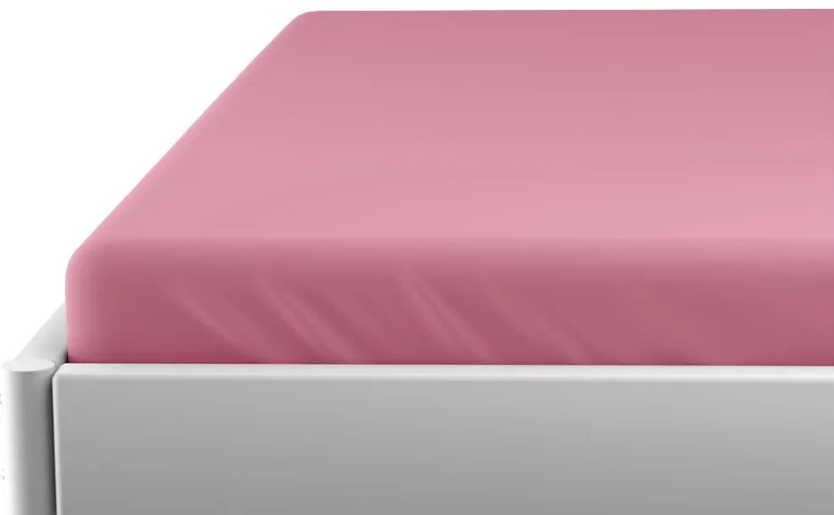Nepremokavá plachta do detskej postieľky JERSEY 60x120 cm ružová