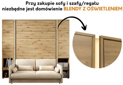 Regál Biografia BC-30 (biela + dub artisan). Vlastná spoľahlivá doprava až k Vám domov. 1121850