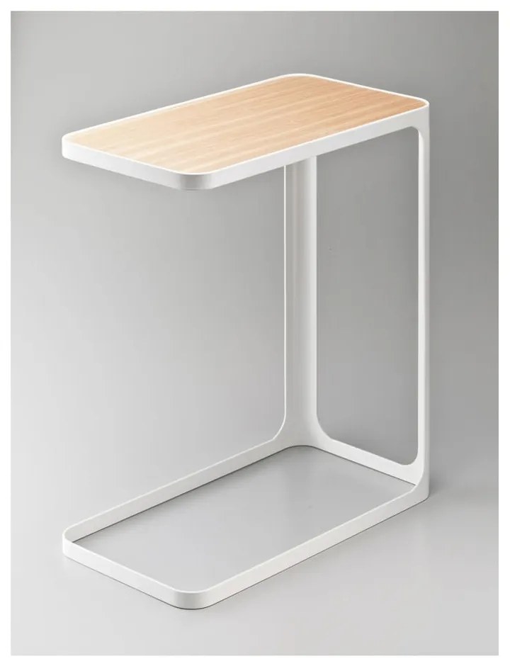 Biely odkladací stolík YAMAZAKI Frame