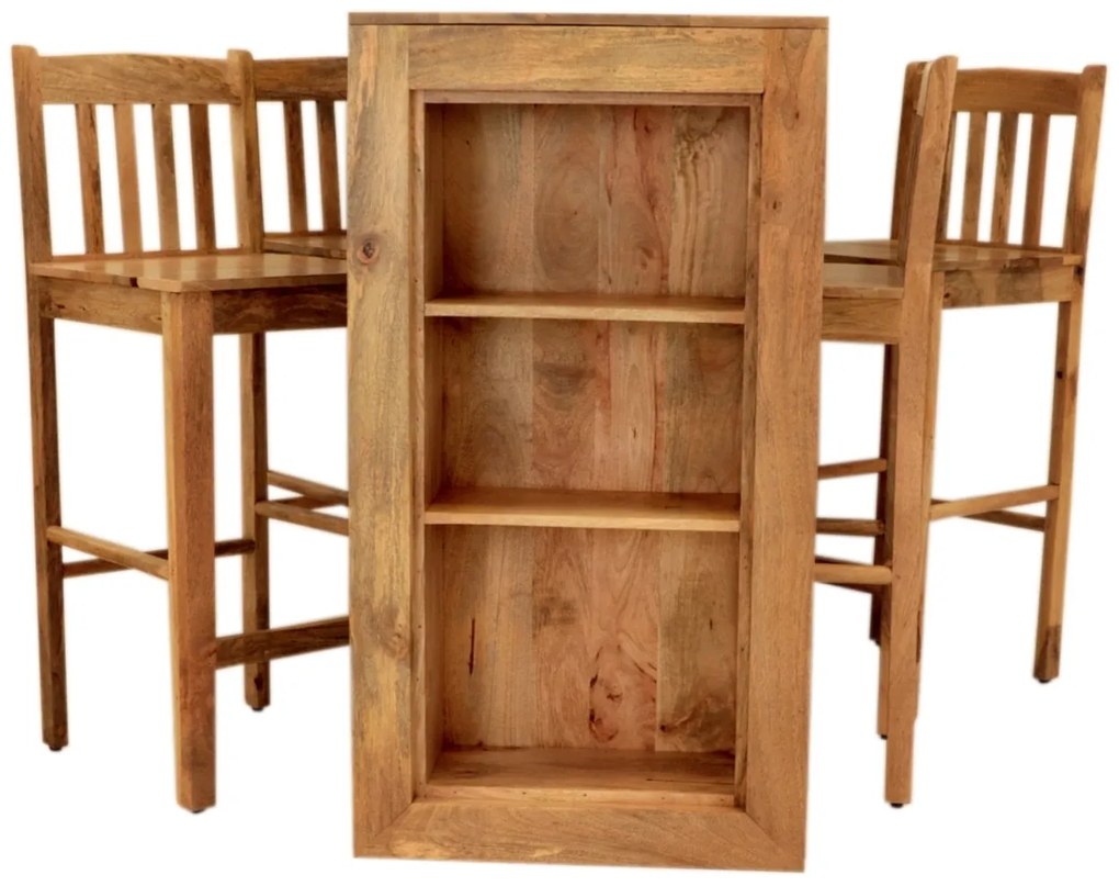 furniture-nabytek.cz - Barový jedálenský stôl z mangového dreva 140x110x60