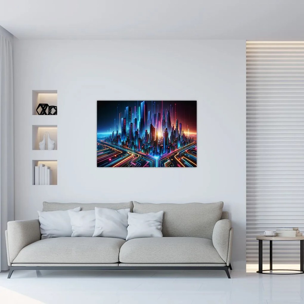 Obraz - Mesto budúcnosti (90x60 cm)