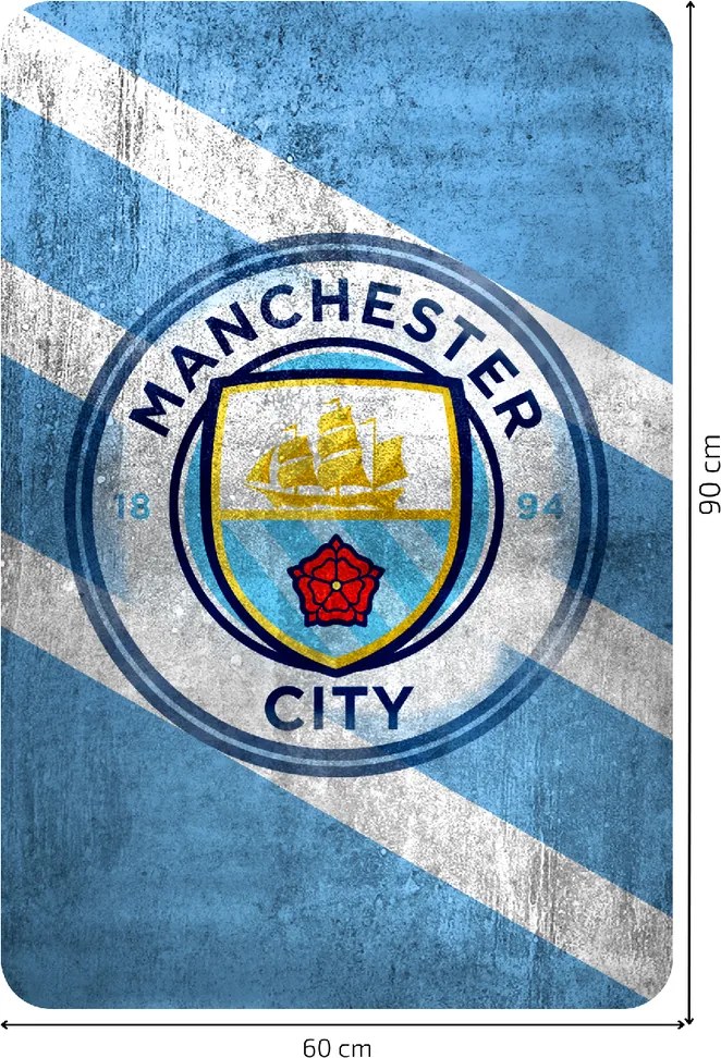 60x90cm Manchester City FC - textilná nálepka na stenu