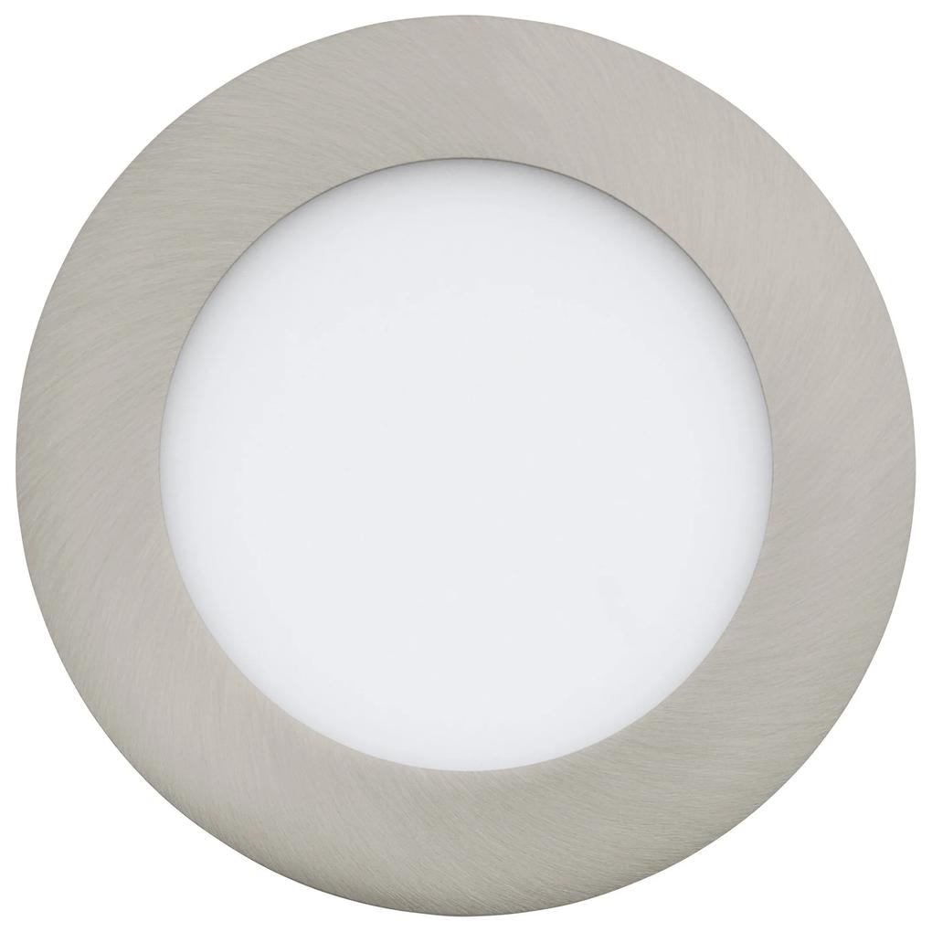 EGLO LED zápustné kúpeľňové chytré osvetlenie FUEVA-Z, 5,4 W, 12cm, okrúhle, strieborné