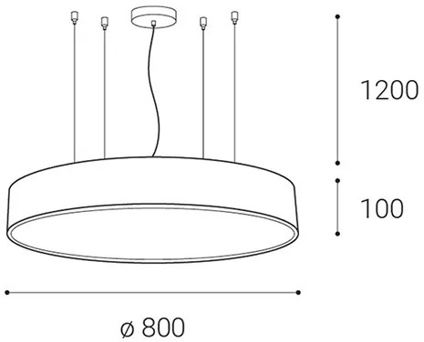 LED2 MONO 80 P-Z, B DIM 100W 2CCT 3000K/4000K 3271453D