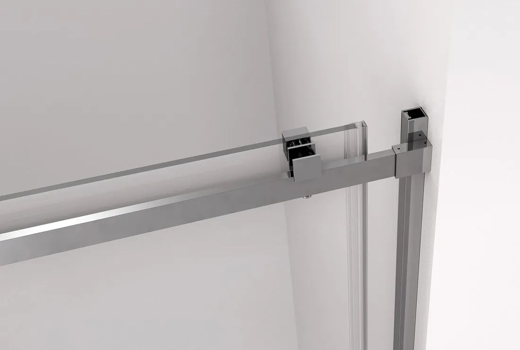Polysan Polysan, THRON LINE SQUARE sprchové dveře 1100 mm, hranaté pojezdy, čiré sklo, TL5011-5002