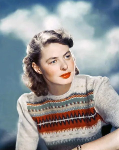 Umelecká fotografie INGRID BERGMAN, (30 x 40 cm)