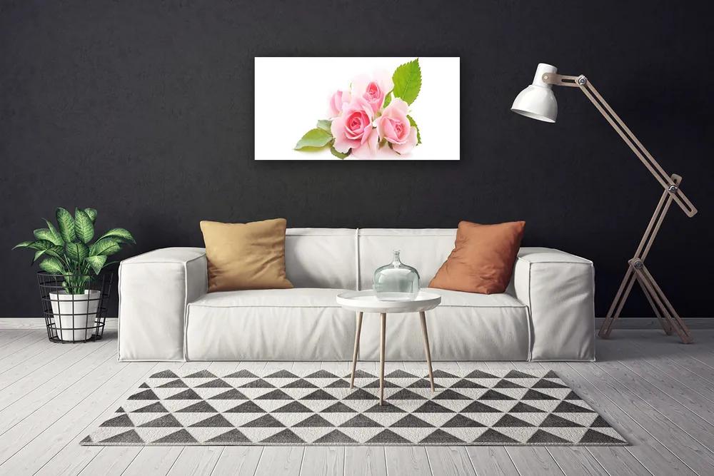 Obraz Canvas Ruže kvety príroda 125x50 cm