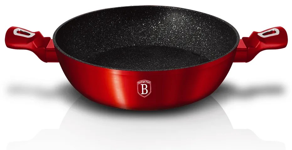 Nepriľnavá rajnica 32 cm, Burgundy Metallic Line BerlingerHaus