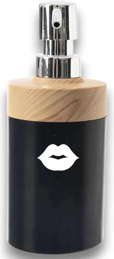 Označto Štítok/nálepka do kúpeľne - Pusa Farba písma: Strieborná