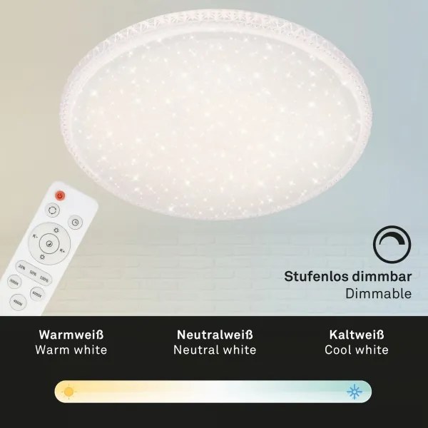 Brilo - stmievateľné LED stropné svietidlo LED/48W/230V 3000/4000/6500K, priemer 60 cm
