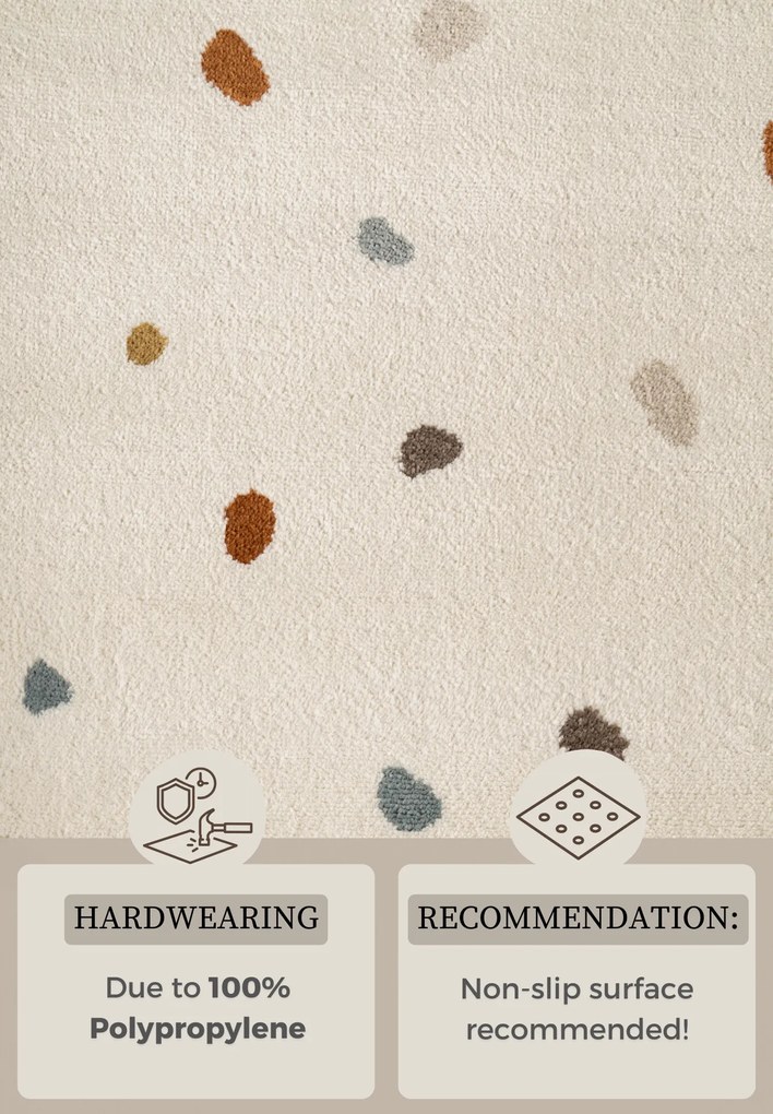 Detský koberček Adventures 106210 Cream Multicolor, 160x235, biela, detská izba, Hanse Home