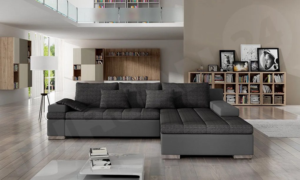 Rohová sedačka Kanton, Dostupné poťahy: Nazar 225.05 + Muna 14, Strana: ľavá