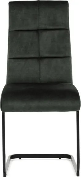 Jedálenská stolička zamatová, zelená DCL-D1275 GRN4
