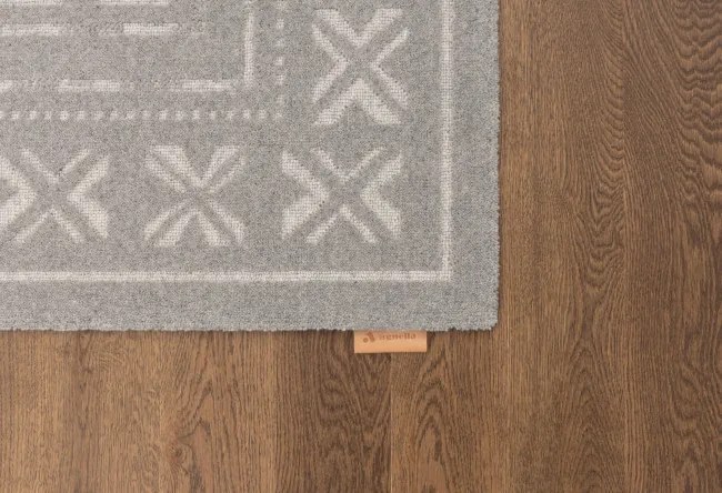 Koberec Agnella Noble Blockprint sivý