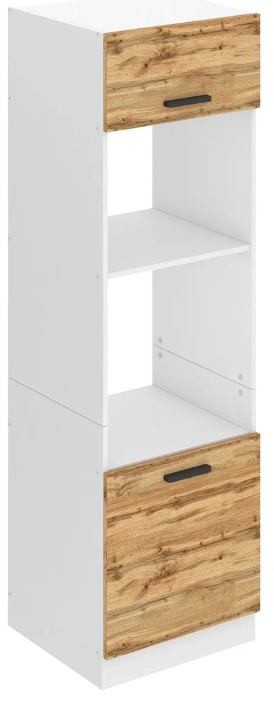 Vysoká kuchynská skrinka Belini Premium Full Version pre vstavanú rúru 60 cm dub wotan