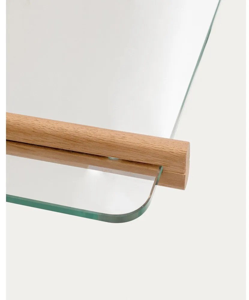 Sklenený modulárny policový systém v prírodnej farbe 110x28x30,5 cm Sitra – Kave Home