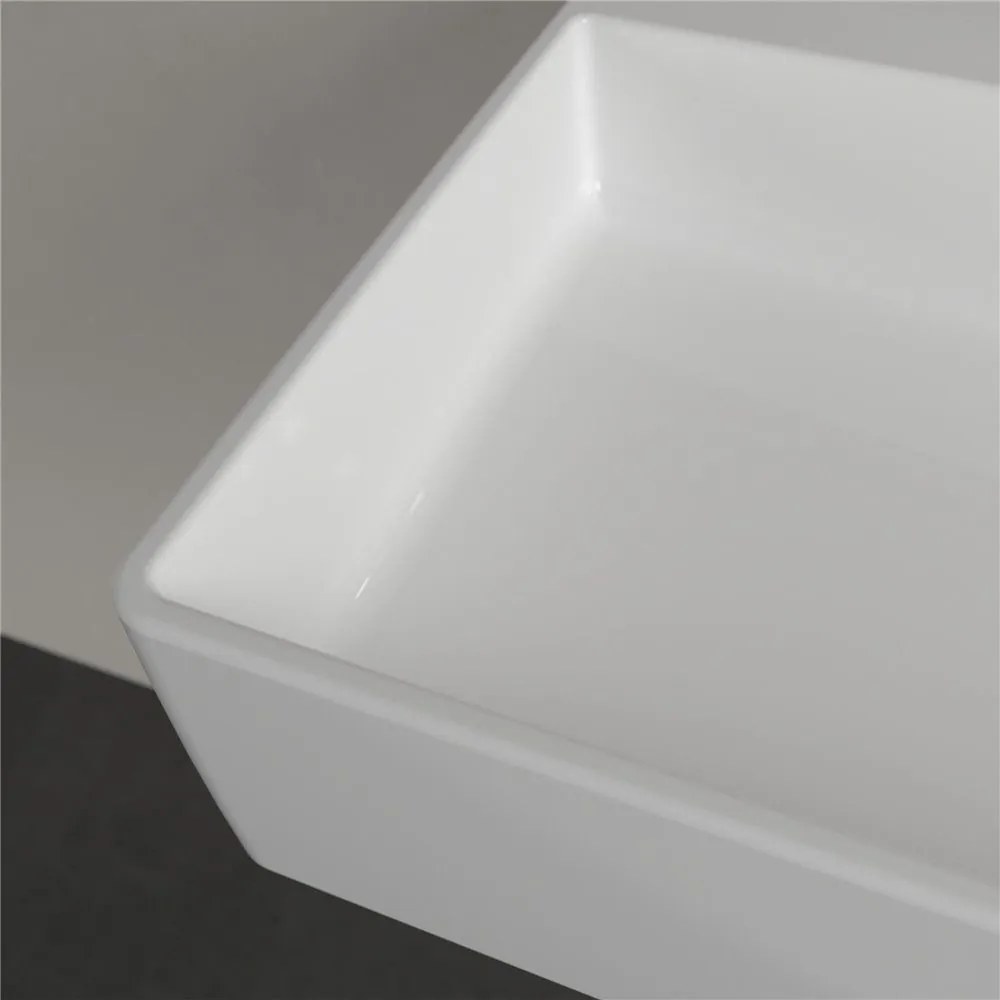 VILLEROY &amp; BOCH Memento 2.0 závesné umývadlo bez otvoru (spodná strana brúsená), bez prepadu, 800 x 470 mm, biela alpská, 4A228F01