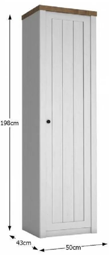 Kondela Skriňa S1D, sosna Andersen/dub lefkas, PROVANCE