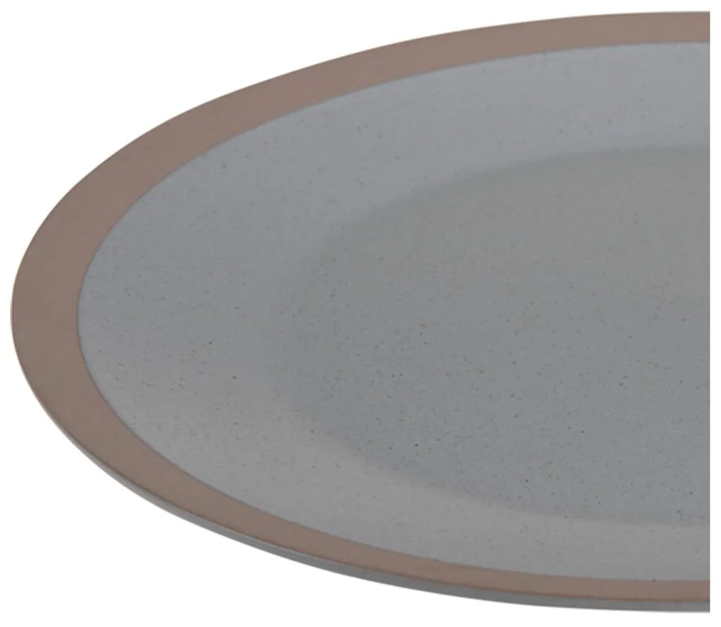 Kameninový tanier Clay, (fi) 26,5 cm, sivý