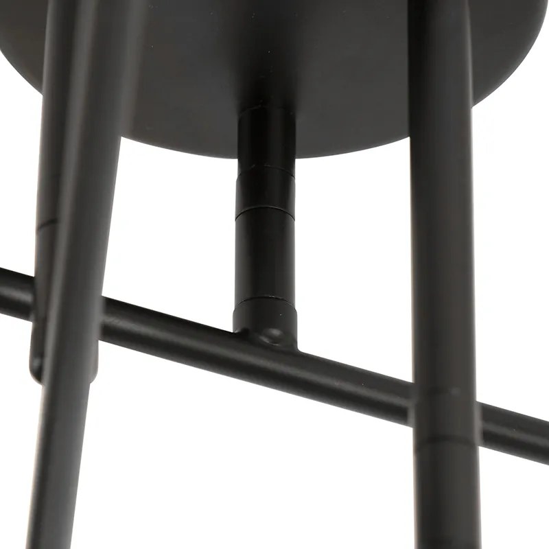 Inteligentné stropné svietidlo čierne so zlatom 6-žiarovkové vrátane Wifi G95 - Sydney